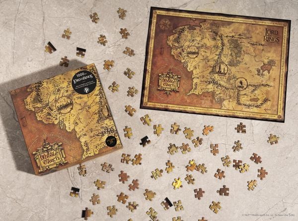 Produktbild: Puzzle Karte von Mittelerde 1.000 Teile