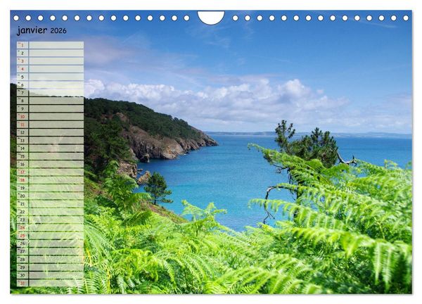 Produktbild: FINISTERE La pointe du bout du monde (Calendrier mural 2026 DIN A4 vertical), CALVENDO calendrier mensuel