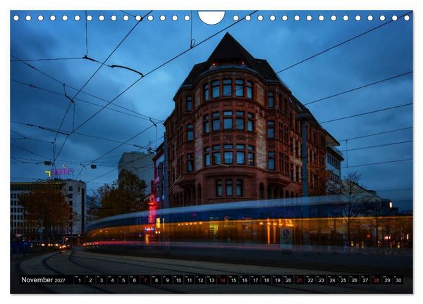 Produktbild: City Lights Saarbr&uuml;cken (Wandkalender 2027 DIN A4 quer), CALVENDO Monatskalender