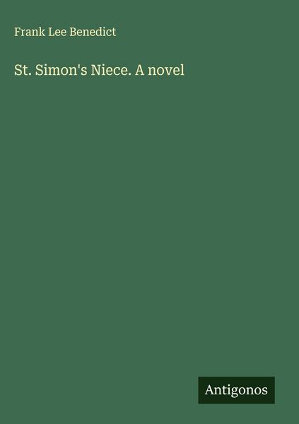 Produktbild: St. Simon's Niece. A novel