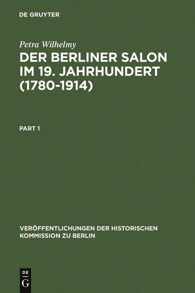 Produktbild: Der Berliner Salon im 19. Jahrhundert (1780-1914)