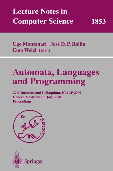 Produktbild: Automata, Languages and Programming