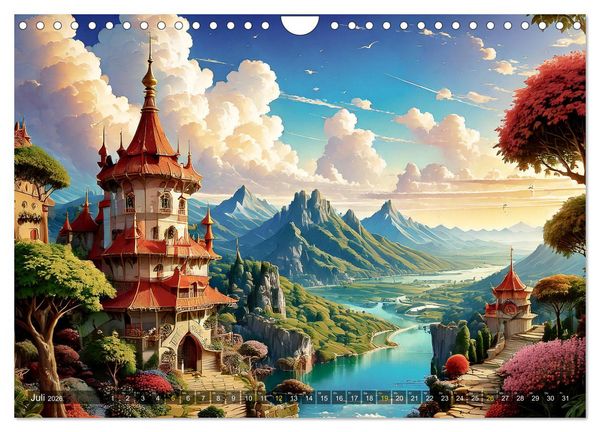 Produktbild: Reise in einer M&auml;rchenwelt (Wandkalender 2026 DIN A4 quer), CALVENDO Monatskalender