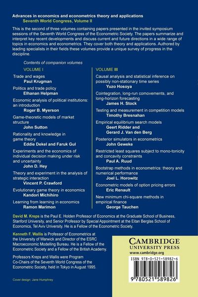 Produktbild: Advances in Economics and Econometrics
