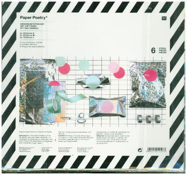 Barbie Geschenktüten-Set, 6-teilig - Bunt, Für Kindergeburtstage - Aus Umweltfreundlichem Material, Made In Germany