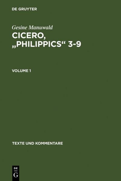 Produktbild: Cicero, "Philippics" 3-9