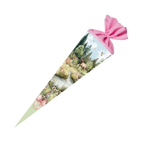 Nestler Schultüte Waldzauber 70cm mit Filzverschluss