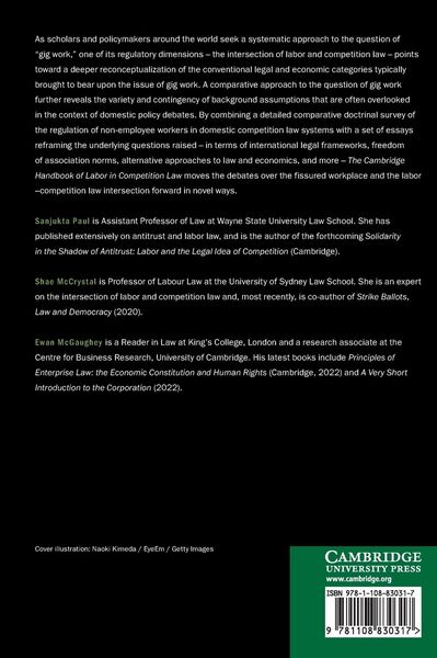 Produktbild: The Cambridge Handbook of Labor in Competition Law