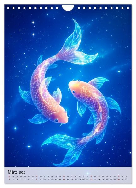 Produktbild: Der Mythos der Sternenzeichen - Sternenwesen des Zodiaks (Wandkalender 2026 DIN A4 hoch), CALVENDO Monatskalender