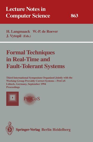 Produktbild: Formal Techniques in Real-Time and Fault-Tolerant Systems