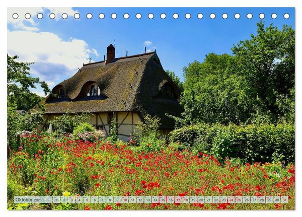 Produktbild: Fischland zwischen Ostsee und Bodden (Tischkalender 2026 DIN A5 quer), CALVENDO Monatskalender