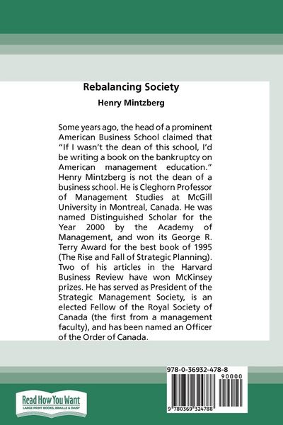 Produktbild: Rebalancing Society