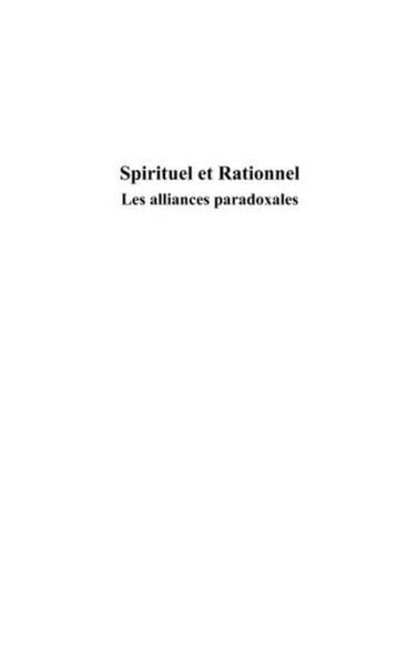 Produktbild: Spirituel et Rationnel