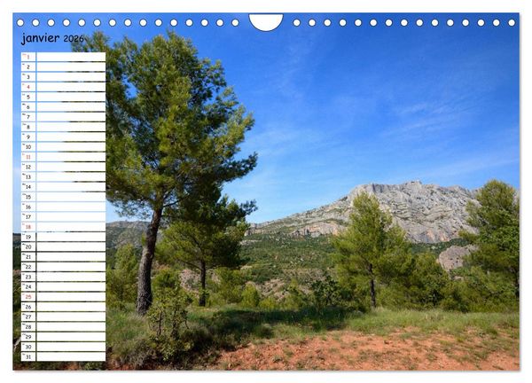 Produktbild: La Montagne Sainte-Victoire &ndash; dans les pas de C&eacute;zanne (Calendrier mural 2026 DIN A4 vertical), CALVENDO calendrier mensuel