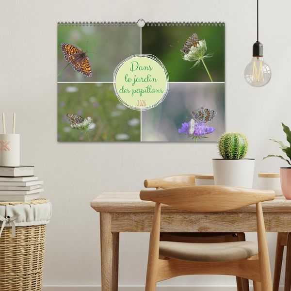 Produktbild: Dans le jardin des papillons (Calendrier mural 2026 DIN A3 vertical), CALVENDO calendrier mensuel