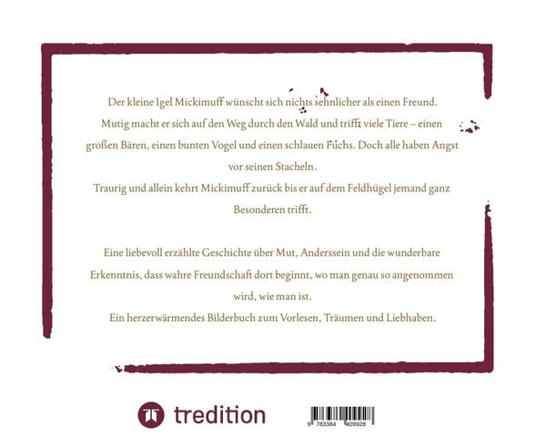 Produktbild: Der kleine Igel Mickimuff