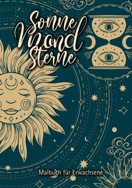 Produktbild: Sonne Mond Sterne Malbuch f&uuml;r Erwachsene