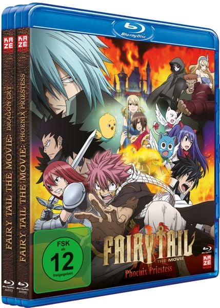 Produktbild: Fairy Tail - Die Filme 1&2 - Gesamtausgabe ohne Schuber [2 BRs]