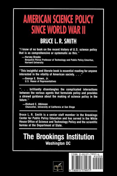 Produktbild: American Science Policy since World War II