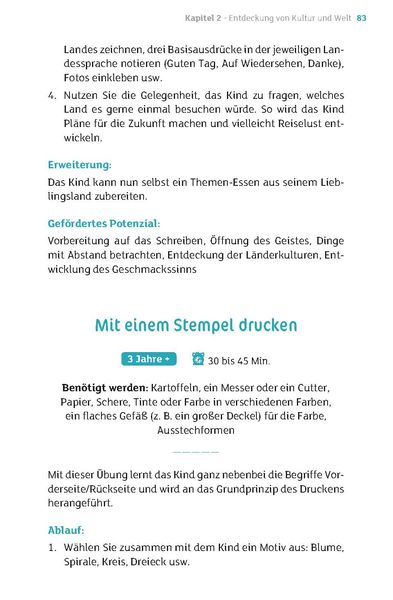 Montessori-Pädagogik für zu Hause