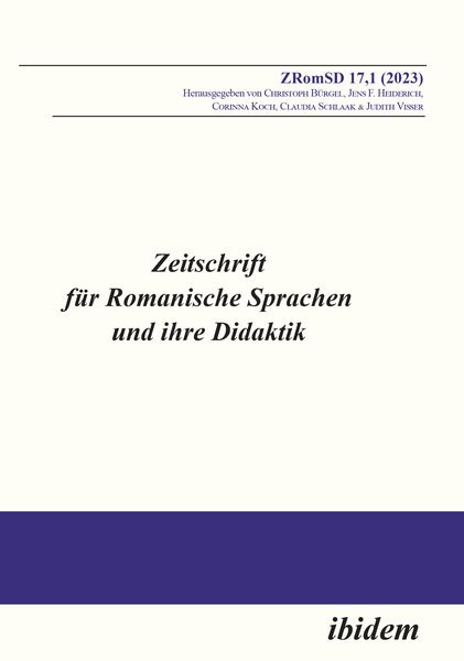 Produktbild: Zeitschrift f&uuml;r Romanische Sprachen und ihre Didaktik