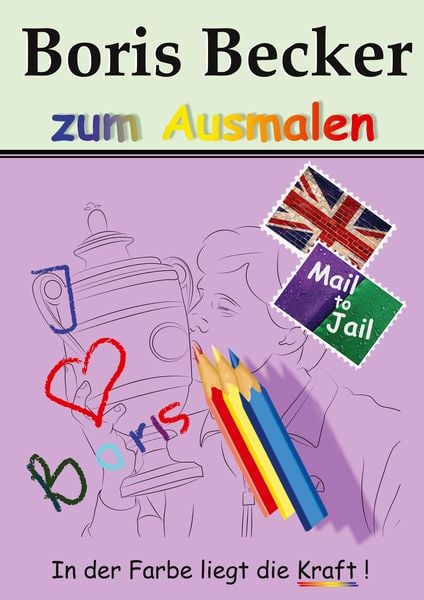 Produktbild: Boris Becker zum Ausmalen