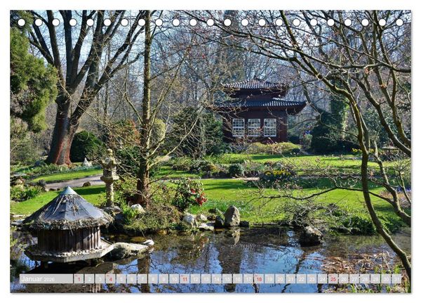 Produktbild: Fern&ouml;stlicher Zauber Japanischer Garten Leverkusen (Tischkalender 2026 DIN A5 quer), CALVENDO Monatskalender