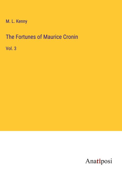 Produktbild: The Fortunes of Maurice Cronin