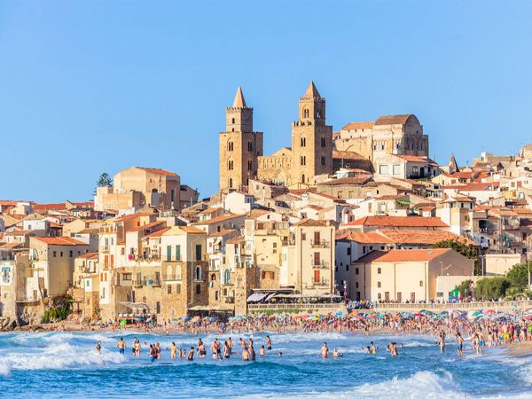 Produktbild: CALVENDO Puzzle Kathedrale Santissimo Salvatore in Cefal&ugrave; | 1000 Teile Lege-Gr&ouml;&szlig;e 64x48cm Foto-Puzzle f&uuml;r gl&uuml;ckliche Stunden