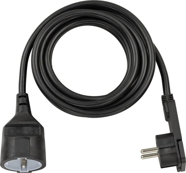 Brennenstuhl 1168980030 Strom Verlängerungskabel Schwarz 3.00m H05VV-F 3G 1,5mm²