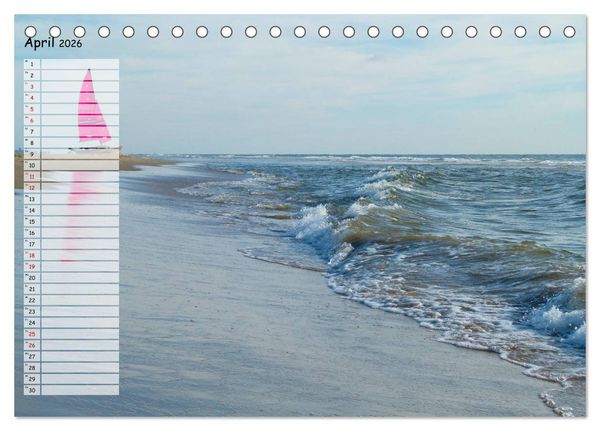 Produktbild: Egmond aan Zee (Tischkalender 2026 DIN A5 quer), CALVENDO Monatskalender