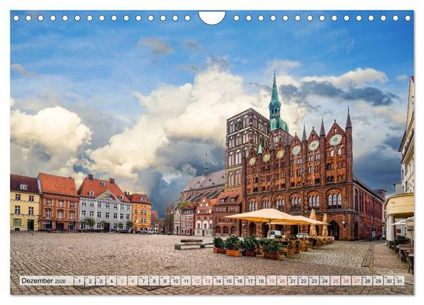Produktbild: Stralsund Stadtansichten (Wandkalender 2026 DIN A4 quer), CALVENDO Monatskalender