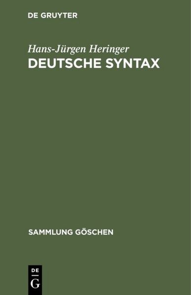 Produktbild: Deutsche Syntax