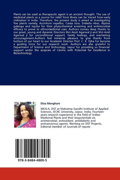 Produktbild: Antimicrobial Efficacy of Indian Medicinal Plants