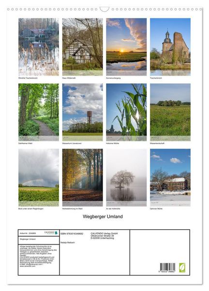 Produktbild: Wegberger Umland (Wandkalender 2026 DIN A2 hoch), CALVENDO Monatskalender