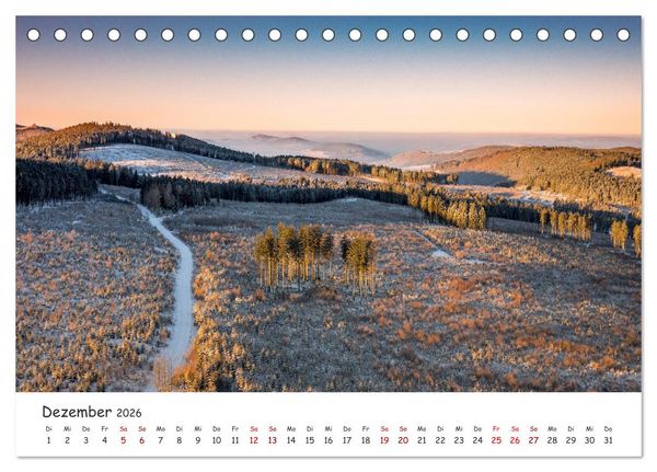 Produktbild: Das Sauerland bei Brilon aus der Vogelperspektive (Tischkalender 2026 DIN A5 quer), CALVENDO Monatskalender