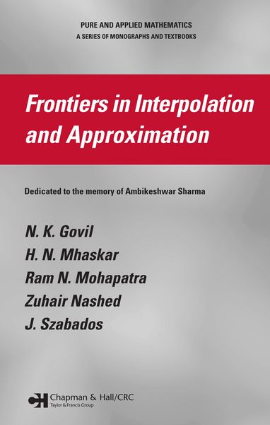 Produktbild: Frontiers in Interpolation and Approximation