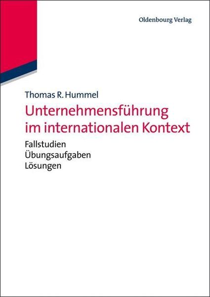 Produktbild: Unternehmensf&uuml;hrung im internationalen Kontext