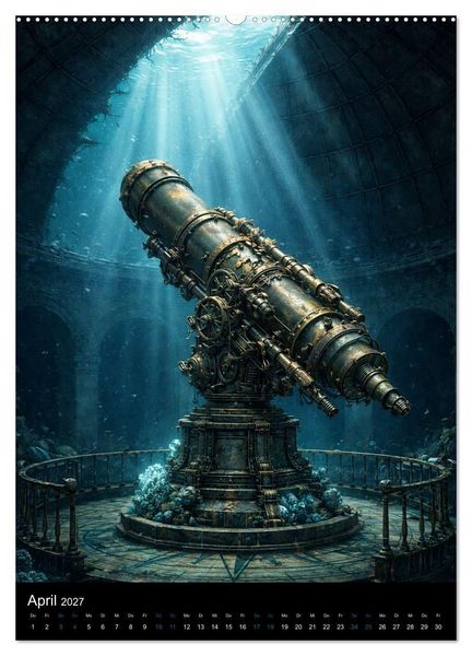 Produktbild: Aetherion &ndash; Die versunkene Stadt (Wandkalender 2027 DIN A2 hoch), CALVENDO Monatskalender