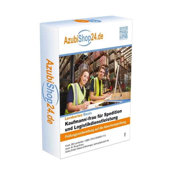 Produktbild: Azubishop24.de Lernkarten IHK-Abschlusspr&uuml;fung Kaufmann f&uuml;r Spedition und Logistikdienstleistung