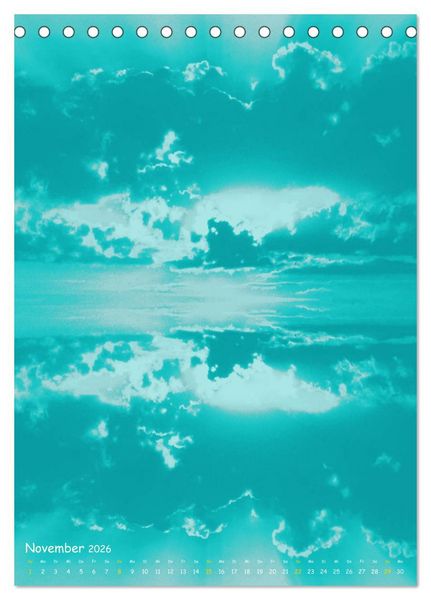 Produktbild: Aquarelle am Himmel (Tischkalender 2026 DIN A5 hoch), CALVENDO Monatskalender
