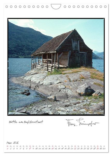 Produktbild: Norwegen analog (Wandkalender 2026 DIN A4 hoch), CALVENDO Monatskalender
