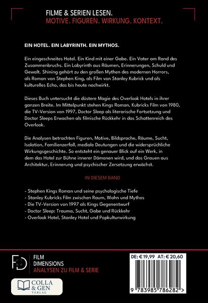 Produktbild: Shining - Analysen & Hintergr&uuml;nde (Ein Film Dimensions Buch)