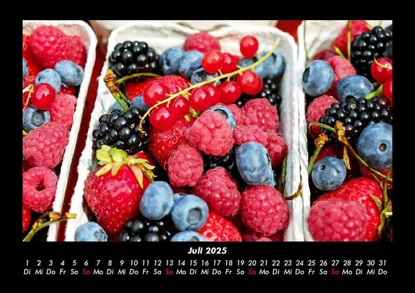Produktbild: Fr&uuml;chte 2025 Fotokalender DIN A3