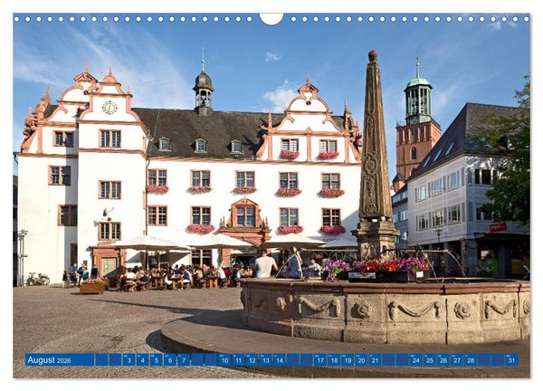 Produktbild: Darmstadt - Mathildenh&ouml;he und Altstadt (Wandkalender 2026 DIN A3 quer), CALVENDO Monatskalender