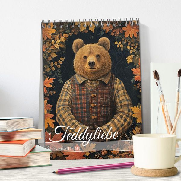 Produktbild: Teddyliebe B&auml;ren wie ich sie mag (Tischkalender 2026 DIN A5 hoch), CALVENDO Monatskalender