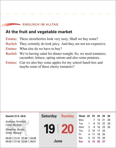 Produktbild: Englisch Sprachkalender 2027 - Englisch lernen leicht gemacht - Tagesabrei&szlig;kalender