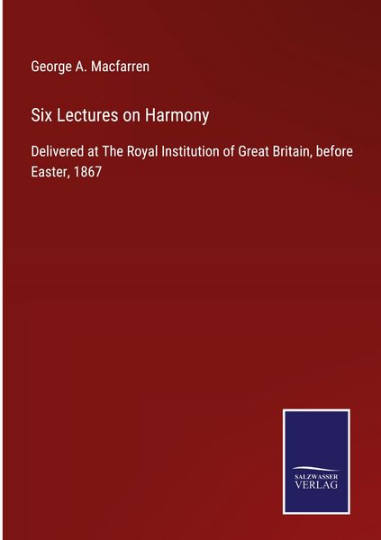 Produktbild: Six Lectures on Harmony