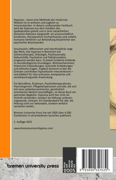 Produktbild: Hypnose in der modernen Medizin