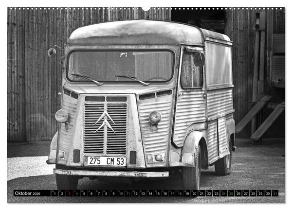 Produktbild: Citro&euml;n HY eine Legende in Schwarzwei&szlig; (hochwertiger Premium Wandkalender 2026 DIN A2 quer), Kunstdruck in Hochglanz